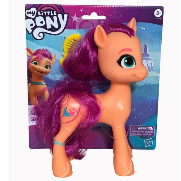 My Little Pony Sunny Starscout Orange & Purple Toy Figure With Comb Accessory - Picture 1 of 2
